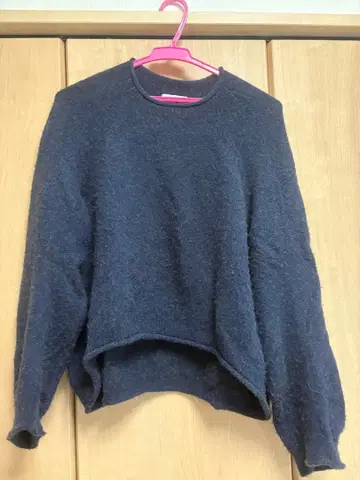 FACTORY 카멜 100% 네이비 긴팔 스웨터