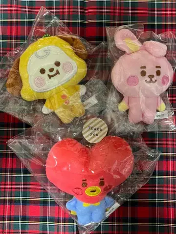bt21 봉제 인형 키체인