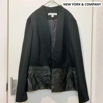 NEW YORK & COMPANY 노카라 자켓 10 블랙