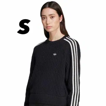 아디다스 니트 크루 블랙 S