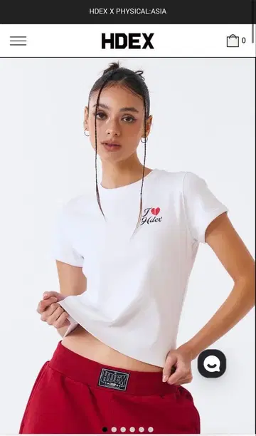 HDEX 화이트 T셔츠 Women S 사이즈