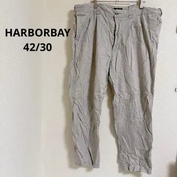HARBOR BAY [ 42/30 ] 라이트 그레이 치노 팬츠 하버 베이