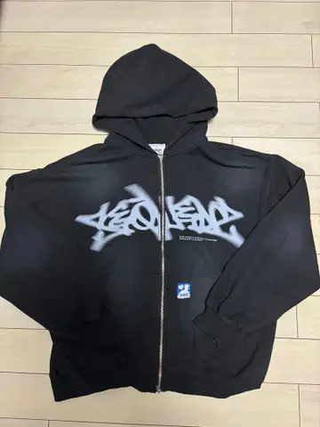 지퍼 블랙 후드티