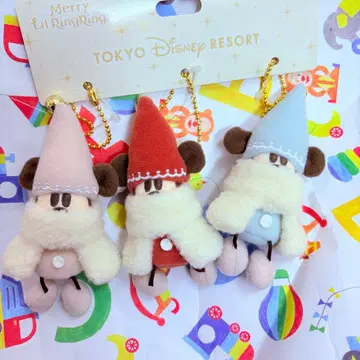 디즈니 크리스마스 릴린린 봉제 인형 참 3개