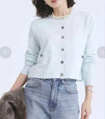 아뉴앙스 베이직 크루넥 가디건