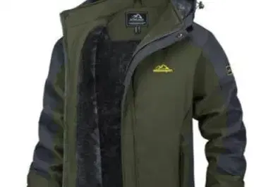 outdoorsports 올리브색 후드 부착 다운 자켓 XL