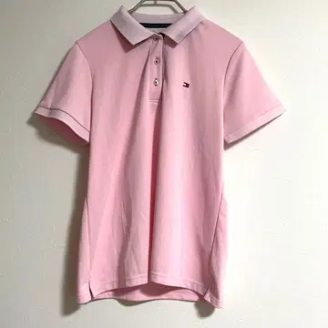 타미힐피거 반팔 피케 셔츠 핑크