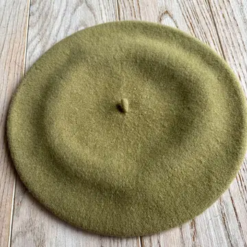 미사용 체코 울 베레모 밤색