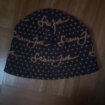 90s USA제 Sean John 숀 존 올 패턴 로고 비니 모자
