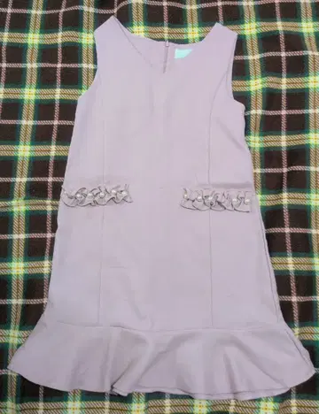 슬리브리스 핑크 원피스