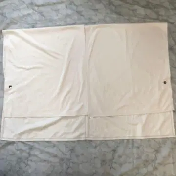 판초 화이트 스냅 버튼 포함