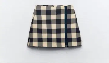 ZARA 깅엄 체크 스커트