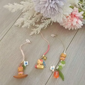 지역 한정 키티 하와이 괌 헬로키티 3개 스트랩 세트