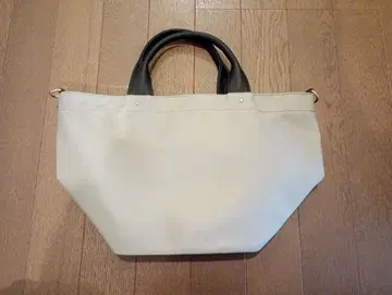 천연 가죽 핸들 2way 나일론 미니 토트백 라이트 그레이