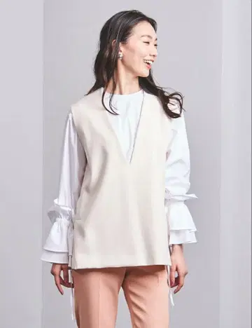 [ UNITED ARROWS ] T/W 더블 크로스 베스트