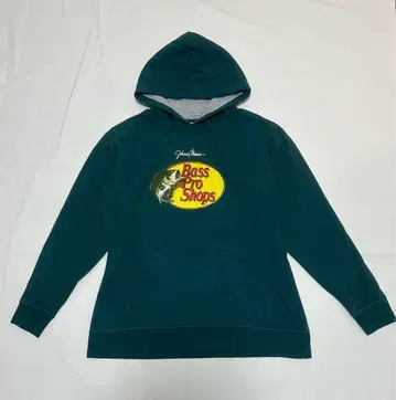 Bass Pro Shops 프린트 로고 속기모 후드티