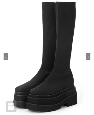 [ 미사용 새상품 ] GRL 통굽 롱 부츠 24cm