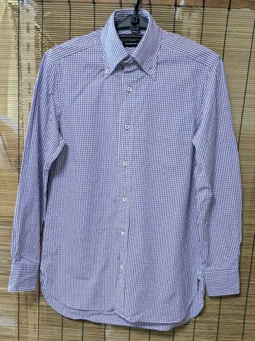 컨디션 최상 TOMORROWLAND 긴팔 셔츠 남성용 버튼 체크