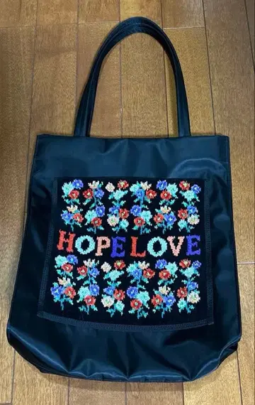 페이러 HOPE LOVE 블랙 토트백