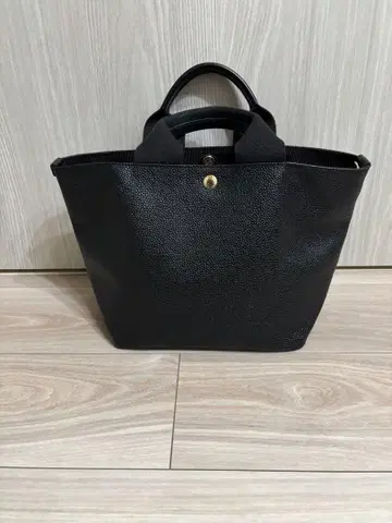 탑카피 스카치 그레인 플레인 토트백 M 사이즈 블랙