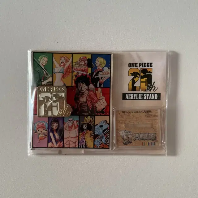 원피스 25주년 기념 아크릴 스탠드 (미개봉) 루피 조로 상디