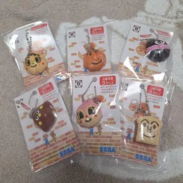 미개봉 새상품 호빵맨 키링 6개 세트 호빵맨 뮤지엄