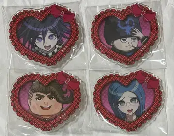 단간론파 하트 아크릴 배지 오오마, 호시, 하나무라, 시로가네