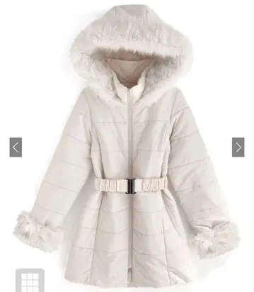 GRL 벨트 포함 퍼 다운 코트 [kd13]