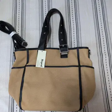 Depral 토트백 베이지/블랙