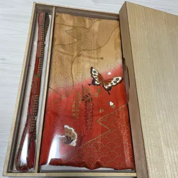 허리띠 오비 장식 천 세트 나비 패턴