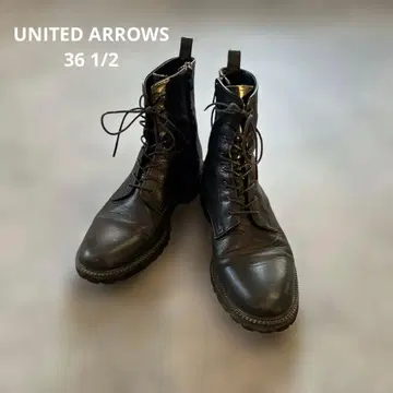 UNITED ARROWS 레이스업 부츠 블랙