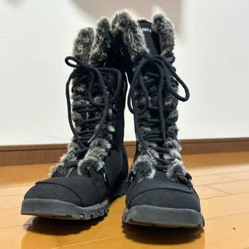 SKECHERS 블랙 퍼 어그 부츠