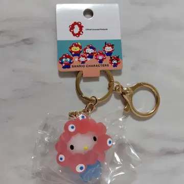 헬로키티 산리오 미야쿠미야쿠 클리어 컬러 마스코트 키링