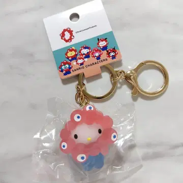 헬로키티 산리오 미야쿠미야쿠 클리어 컬러 마스코트 키링
