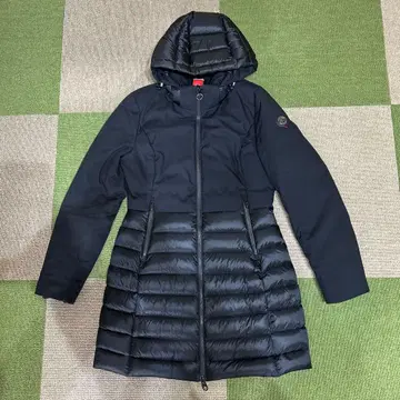 CAPEHORN 후드 부착 롱 다운 자켓 블랙