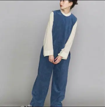 BEAUTY&YOUTH 코듀로이 올인원 블루 M 사이즈