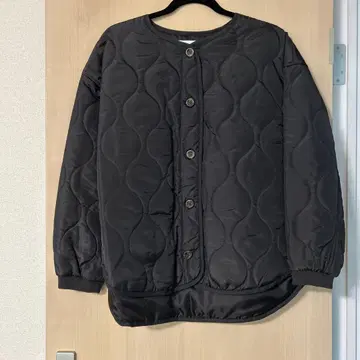 Samansa Mos2 blue 퀼팅 자켓 블랙