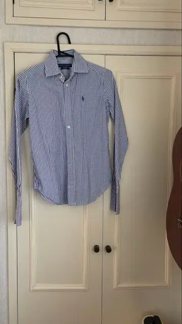 파랑과 화이트 스트라이프 긴팔 셔츠 폴로 랄프로렌