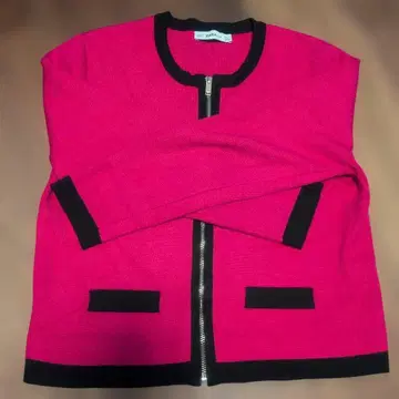 ZARA 파이핑 노카라 자켓 ( L 사이즈 )