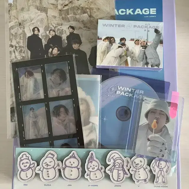 방탄bts 2021 윈패 윈터패키지 풀구성 방탄소년단dvd 뷔 정국 포카