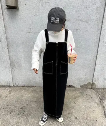 미사용 새상품 ISOOK 살로펫 오버롤 스커트