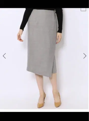 TOMORROWLAND 울 폴리에스테르 암젠 비대칭 스커트