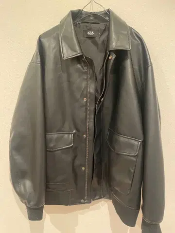 AZUL by moussy 블랙 가죽 자켓 L