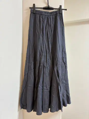 그레이 플레어 롱 스커트 38-40