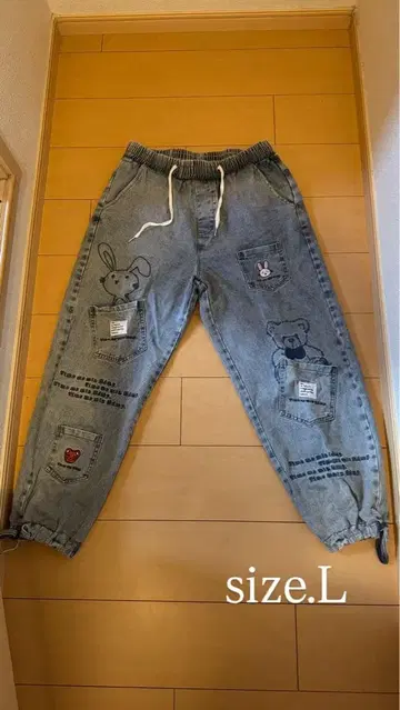 남성용 데님 팬츠 L 사이즈