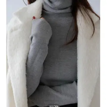 미사용 새상품 택 포함 na.e 베이직 터틀넥 니트