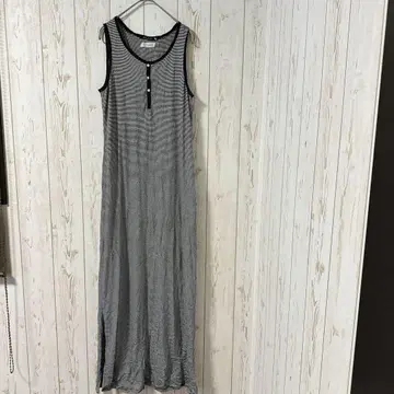 MAX JEANS 슬리브리스 롱 원피스 그레이 당일 발송