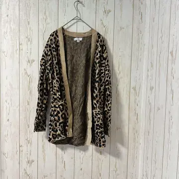 J.CREW 레오파드 무늬 가디건 S 멋짐 당일 발송