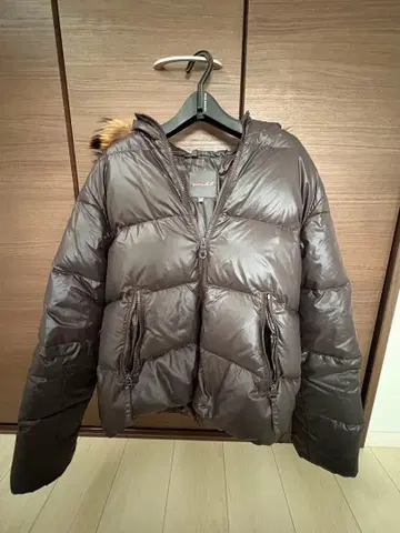 DUVETICA 다운 자켓 베가 사이즈 46 다크 브라운