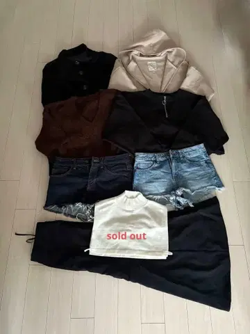 코트, 크롭 기장 의류, 데님 숏팬츠, 탈부착 카라, 머메이드 스커트